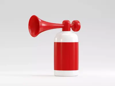 Air Horn Low-poly 3D model