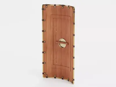 Wooden Shield - Armor Equipment 3D model