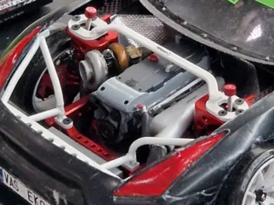 10th scale RC Drift Car Ford Barra Engine for Rhinomax II 3D print model purchase
