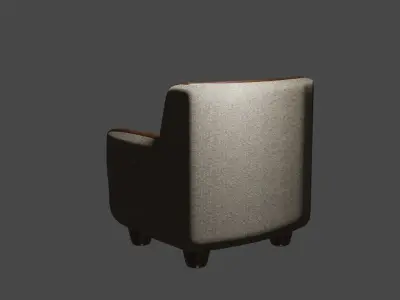 High Poly Tweed Fabric 3d Asset Fully Textured PBR Materials 3D model