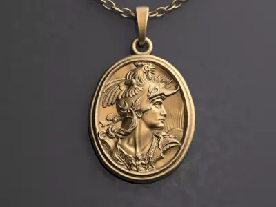 Athena Pendant Printable 3D print model