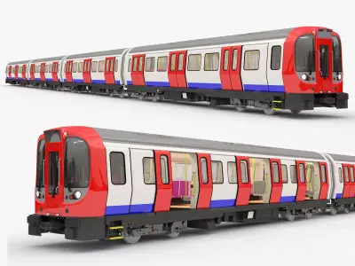 London metro train S8 3D model