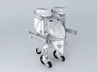 Gun Ru steel skull Free 3D model