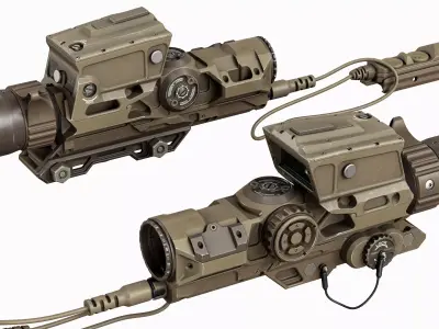 Scope Vortex XM 157 Tactical Low-poly 3D model