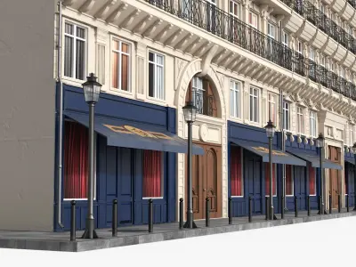 Parisian Street 3D model