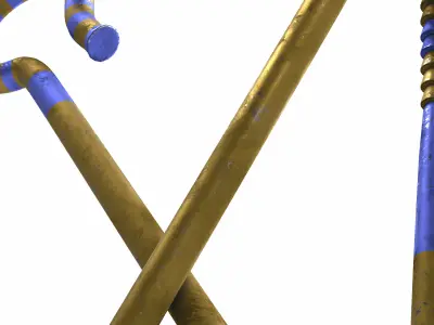 whip scepter 3D model