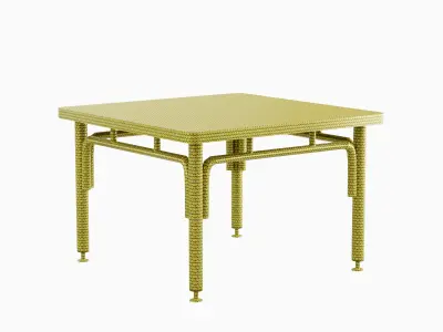 Metallic Table 04 Low-poly 3D model