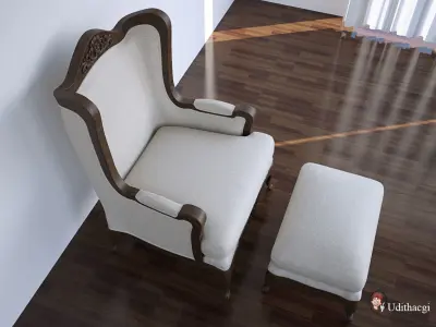 Antique Chair 3D model