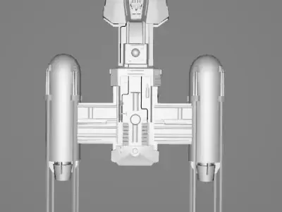 STAR WARS Rebel Y-Wing - Low Poly Game - FBX MODEL Low-poly 3D model