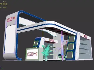 Exhibition - Area -6X9-3DMAX2009-026 3D model