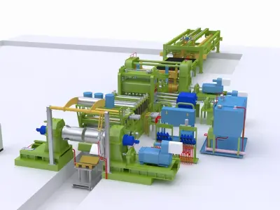 Plate Shearing Machine 3D model