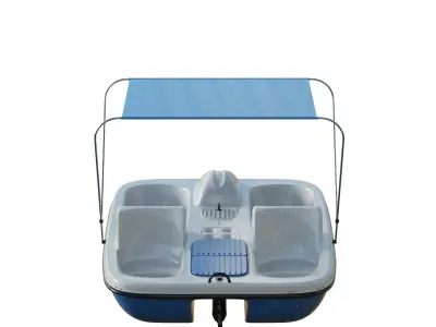 AquaNaut Pedal Boat Low-poly 3D model