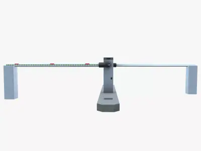 Boom Barrier Low-poly 3D model purchase