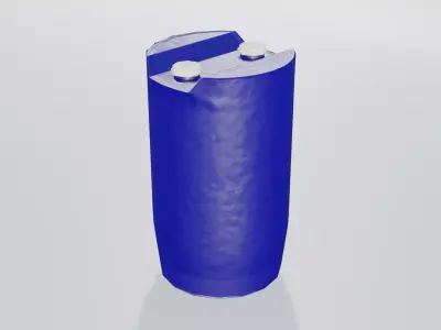 Plastic Tight Head Drum 01 30L Low-poly 3D model