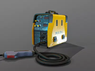 Welding machine - POWERMAT  Low-poly 3D model