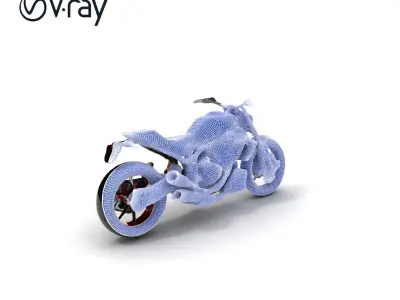 HighPerformance Motorcycle Model Pack Low-poly 3D model