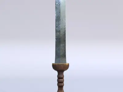 Roman sword Low-poly 3D model