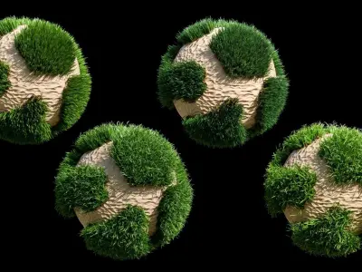 Seagrass Generator Low-poly 3D model