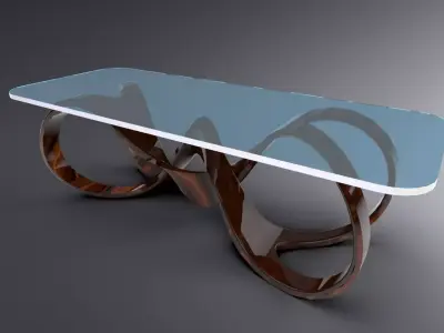Wooden Table 3D model