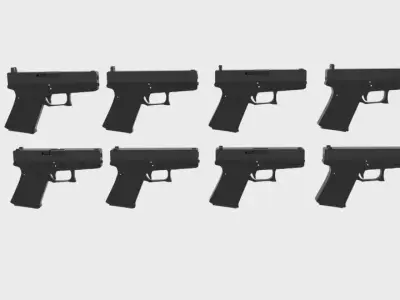  Glock 19 3D model purchase