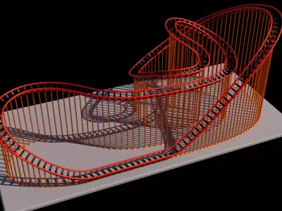 roller coaster 3D print model