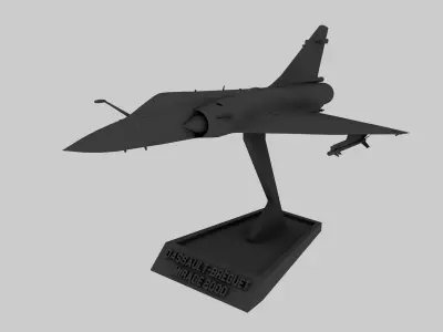 STL Dassault Mirage 2000 3D print model