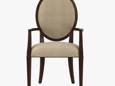 Nancy Corzine Oval Back Arm and Side chair 3D model