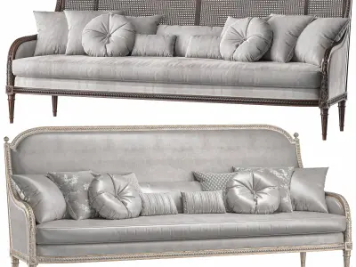 chairish french sofa art 395 3D model