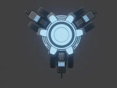 Fighter Spaceship 3D model purchase