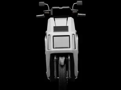 E-Skoot Motorcycle Elctric Vehicle Concept 3D Model 3D model