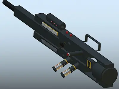 Tironea Gabriel - Hornet Railgun - High Poly Free 3D model