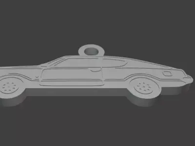 Taunus TC1 GT Silhouette Keychain - 3D Printable Model  3D print model