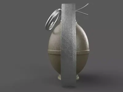 Hand Grenade Low-poly 3D model order