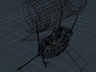 stive ship Low-poly 3D model