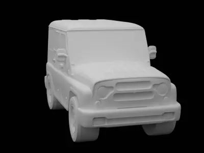 UAZ Hunter 2012 STL High Detail Realistic 3D Printable  3D print model
