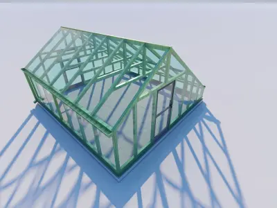 Glass building-Commercial building-building classic 3D model purchase