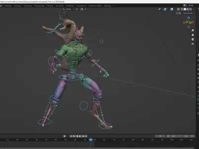 a cool character Free 3D model