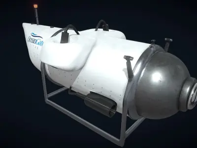 OceanGate Titan Submersible Low-poly 3D model