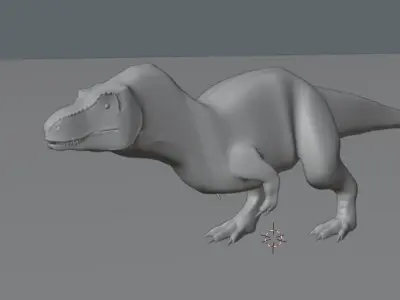 T-Rex Animated and Rigged Free 3D model