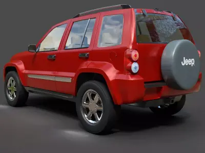 Jeep Liberty KJ Compact SUV - High-Poly 3D Model 3D model
