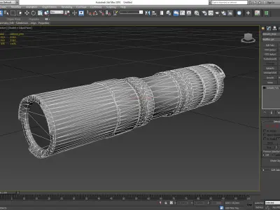 Tactical Flashlight Nitecore MT2C Low-poly 3D model