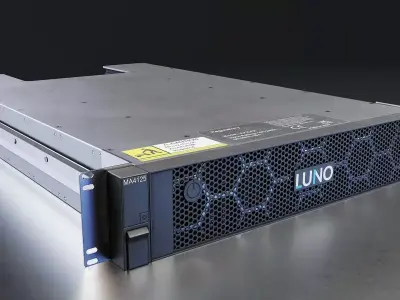 Rackmount Server Unit 3D Model Low-poly 3D model