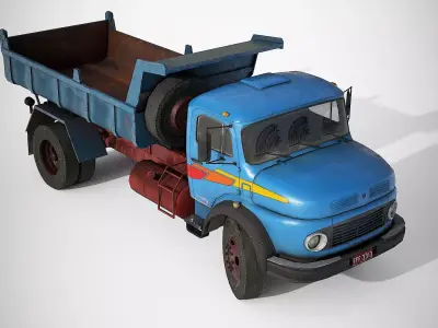 Dump Truck Low-poly 3D model by joao3DModels from CGTrader (Low-poly)