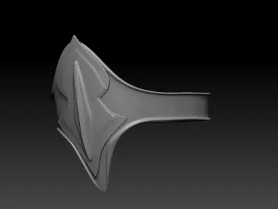 High-poly model armor overlay 3D model