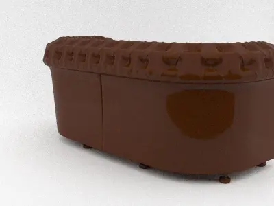 leather sofa 3D model