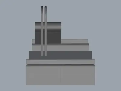 Color Coating Machine 3D model