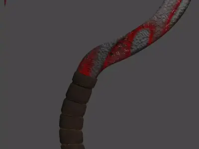 Cronus Sickle - Red 3D model