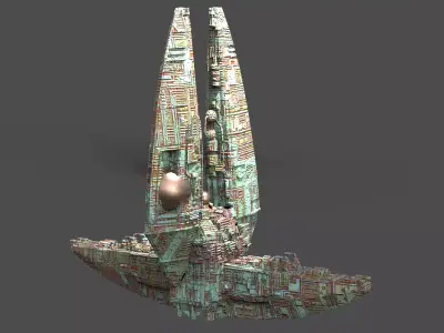 Wraith Architecture tower 2  3D model