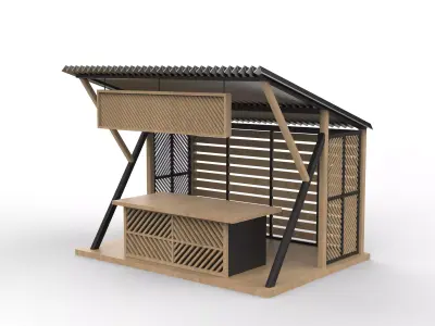 Coffee Shop Design 3D model