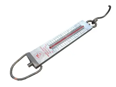 Spring Balance Low-poly 3D model